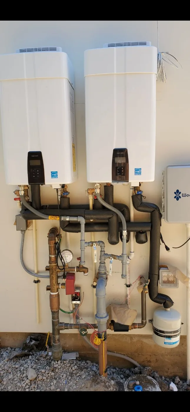 Tankless water heater installation